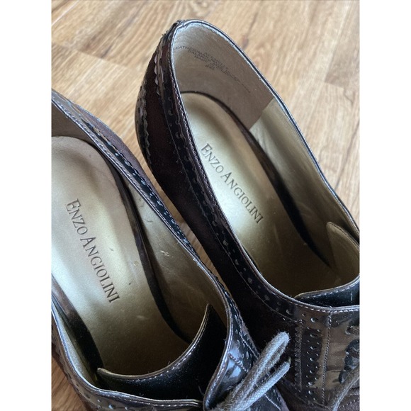 Enzo Angiolini Aeemelle Brown Suede Pumps - Picture 6 of 10